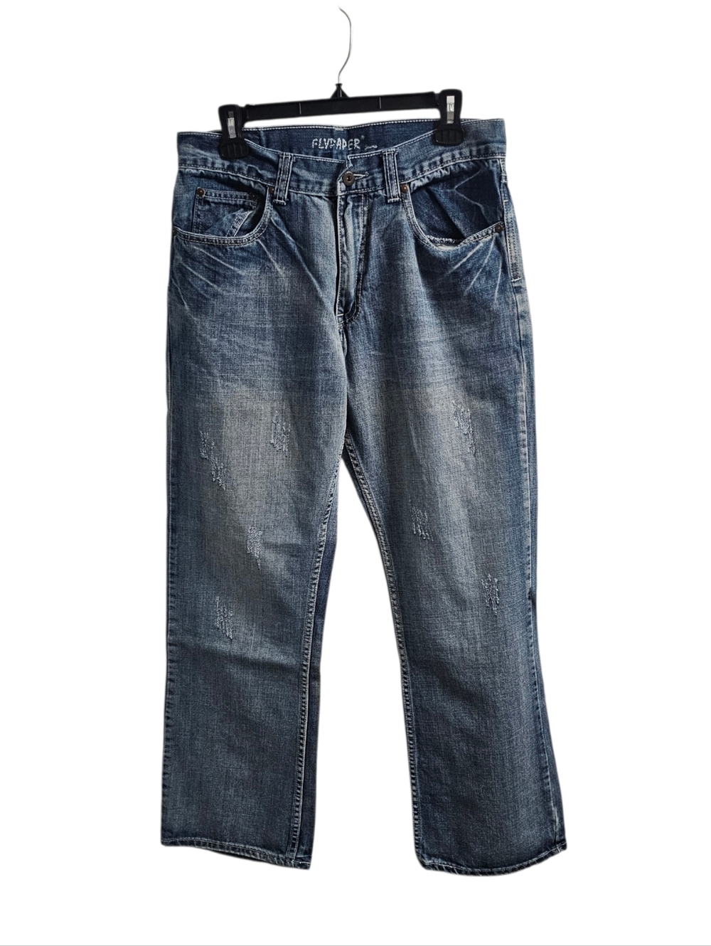 Flypaper Vintage y2k Men's Bootcut Jeans Size 32x32 Distressed Baggy Alternative